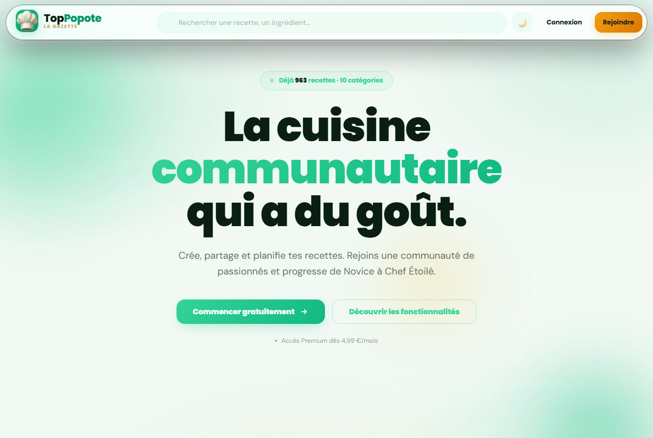 Capture du site TopPopote